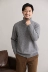 Mùa thu đông 2019 kiểu mới cổ cao Áo len cashmere 100% nguyên chất nam ấm áp áo thun rộng rãi áo len dày Hàn Quốc - Áo len Cashmere