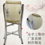 Пекин -запрет на барабанную рамку 416 Yu Opera 418 из нержавеющей стали, стальная сталь, профессиональная, складная складная древесина 420, 7 -дюймовый тройный барабан
