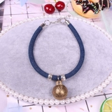 Медный колокольчик, ожерелье, чокер, на удачу, домашний питомец