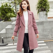 2018 mùa thu và mùa đông mặc mới của Hàn Quốc phụ nữ dày áo len nữ Slim kích thước lớn dài áo len