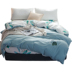 Bắc âu tươi rửa bông quilt cover thêu mảnh duy nhất đơn giản bông tươi duy nhất đôi quilt cover giường đơn giản Quilt Covers