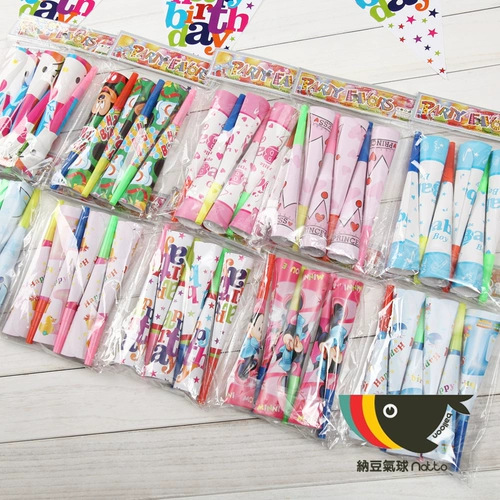 Детское вечернее платье, игрушка, мультяшный мегафон, 6 шт