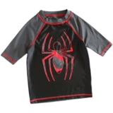 Футболка с коротким рукавом для мальчиков, мультяшный летний быстросохнущий купальник, европейский стиль, защита от солнца