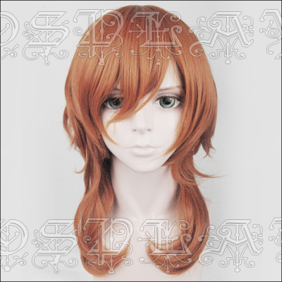 taobao agent [Rabbit Dimension] Wenhao Yeo Zhongyuan Zhongzhong also cosplay wig orange and messy micro -rolling