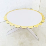 Одноразовая полка торт одноразовая бумага однодневная бумага для торта торт лоток десерта настройка декоративное украшение декоративное украшение Горячая золотая полка густо