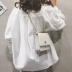 Túi xách nữ 2019 thời trang mới sành điệu túi đeo vai thủy triều hoang dã Hàn Quốc cao cấp túi điện thoại di động sáng mặt túi messenger - Túi điện thoại