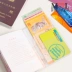 PVC du lịch không thấm nước hộ chiếu giữ gói tài liệu hộ chiếu gói hộ chiếu trong suốt chủ Hàn Quốc đa chức năng hộ chiếu bảo vệ bìa Túi thông tin xác thực