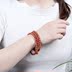 Vòng đeo tay mã não đỏ tự nhiên Nam Tứ Xuyên Chất liệu Liangshan Persimmon Red Full Meat Bracelet Ba vòng tròn Nhiều vòng tròn Đàn ông và Phụ nữ 108 Hạt vòng pandora Vòng đeo tay Clasp