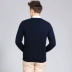 Mùa thu thời trang giản dị người đàn ông trẻ tuổi của chiếc áo đan len cashmere ngắn v- cổ áo len mỏng áo khoác mỏng phần bên ngoài áo sơ mi quần áo thời trang nam Áo len Cashmere