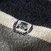 2017 mới áo len nam casual cổ áo dày ấm áo len đan sọc áo len dây kéo áo khoác