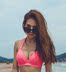 Nhận một cặp ngực che bụng tụ tập bikini cao eo chia áo tắm nữ ngực lớn thép tấm xốp lò xo màu áo tắm tinh khiết - Bikinis đồ bơi 1 mảnh váy Bikinis