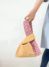 Пряжа 娜米手工馆 复古蕾丝手挽包 合股线diy钩编材料包 成品