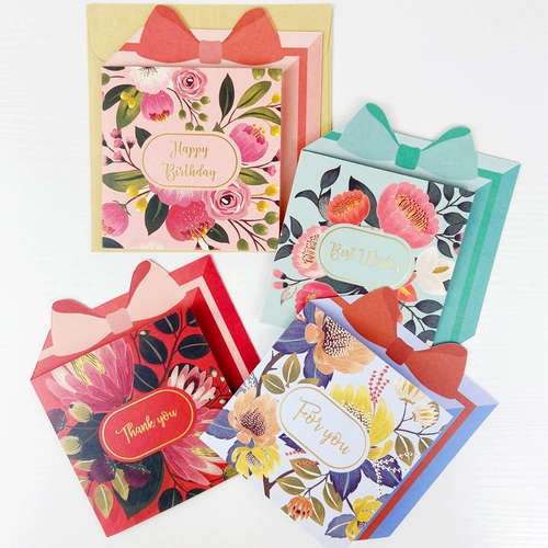 Универсальная открытка, картхолдер, креативный комплект, мультяшные детские карточки для детского сада, подарок на день рождения