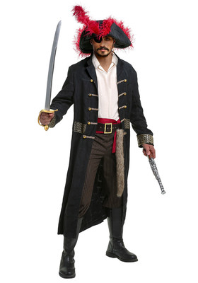taobao agent COS加勒比海盗系列服装文艺复兴服装加勒比海盗失事海盗船长服装