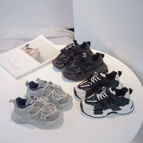 Модная спортивная обувь, детские туфли для мальчиков, повседневная обувь, тренд сезона