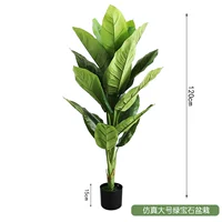 Моделирование большие изумрудные растения в горшках