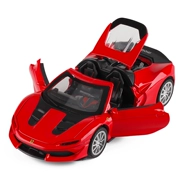Có một giá trưng bày siêu xe Ferrari J50 siêu mô tô trẻ em mô phỏng cửa hợp kim mô hình đồ chơi đồ chơi - Chế độ tĩnh
