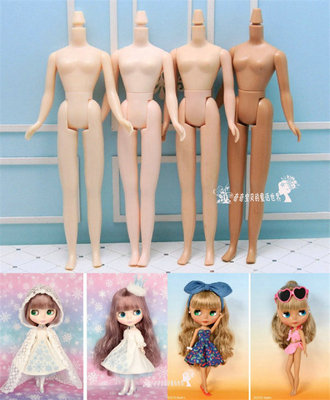 taobao agent Genuine TAKARA small cloth doll Blythe NBL RBL black pineapple ultra white muscle transparent muscle body