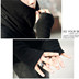 Mùa thu và mùa đông Hàn Quốc phiên bản của màu đen ngay cả găng tay cao cổ áo len nam tự trồng đống cổ áo dệt kim áo len nam bib áo khoác