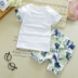 Bộ đồ bé trai mùa hè cho bé trai hai mảnh set đồ 1-3-5 tuổi mùa hè cho bé Áo thun cotton cho bé quần short ngắn tay - Phù hợp với trẻ em shop quan ao baby Phù hợp với trẻ em