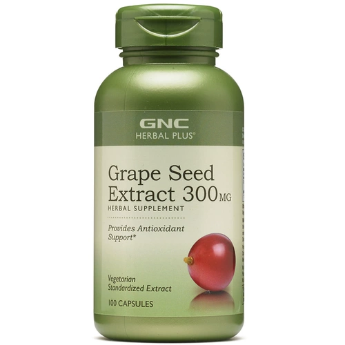 Бесплатная доставка точке для сети GNC Grape Seed 300 мг100 зерновое зерновое знаковое эссенция антоциановые капсулы op