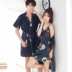 Mùa hè ngắn tay vài bộ đồ ngủ nam giới và phụ nữ Hàn Quốc phiên bản của băng lụa áo sexy lụa dây đeo nightdress nhà dịch vụ phù hợp với Night Robe