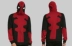 Dead waiter Deadpool hoodie chết 贱 cos cosplay áo len cardigan cạnh mắt thêu áo len nam hàng hiệu Áo len