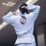 Fluory Fire Blood Brazil Jiu -Jiu -Jiu -Jitsu Embroidery Competition Taosist Dao BJJ GI Women