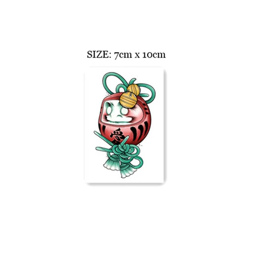 Татуировка, японская кукла, тату наклейки