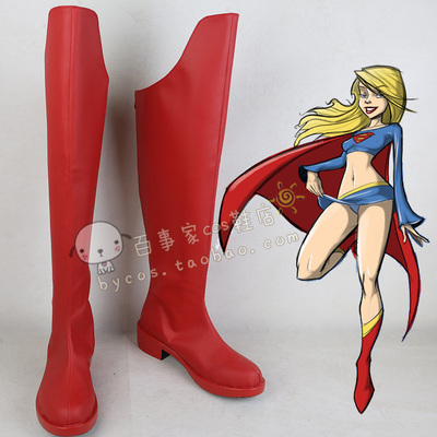 taobao agent Female Supergiene Supergirl Cosplay Shoes COS Shoes