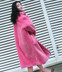 2018 mùa thu và mùa đông Bài Hát 茜 cùng một đoạn màu hồng faux fur coat ngọt ngào mềm chị quần áo mùa thu và mùa đông đơn ngực áo sang trọng áo khoác lót lông cừu Faux Fur