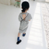 Cô gái mùa hè ngắn tay T-Shirt váy dài lỏng áo trong trẻ em của Hàn Quốc thời trang váy nửa tay váy dài Váy