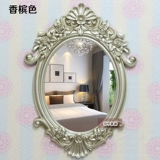 Европейское в стиле цветочное зеркало зеркало овальное зеркало овальная стена висящая крыльцо зеркало туалетное зеркало в ванной комнате туалетная комната туалетная комната