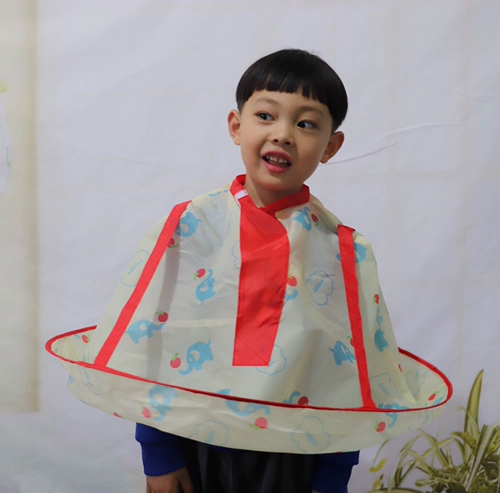 Японская детская накидка для стрижки волос, детский водонепроницаемый плащ