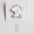 Park Yu Nhật Bản dễ thương cá tính sáng tạo kỳ lân gấu gấu in trâm huy hiệu chống ánh sáng khóa túi trang sức - Trâm cài