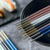 Đũa inox 304 kiểu Nhật sáng tạo màu sắc phù hợp với đũa sushi bộ đồ ăn gia dụng một cặp - Đồ ăn tối