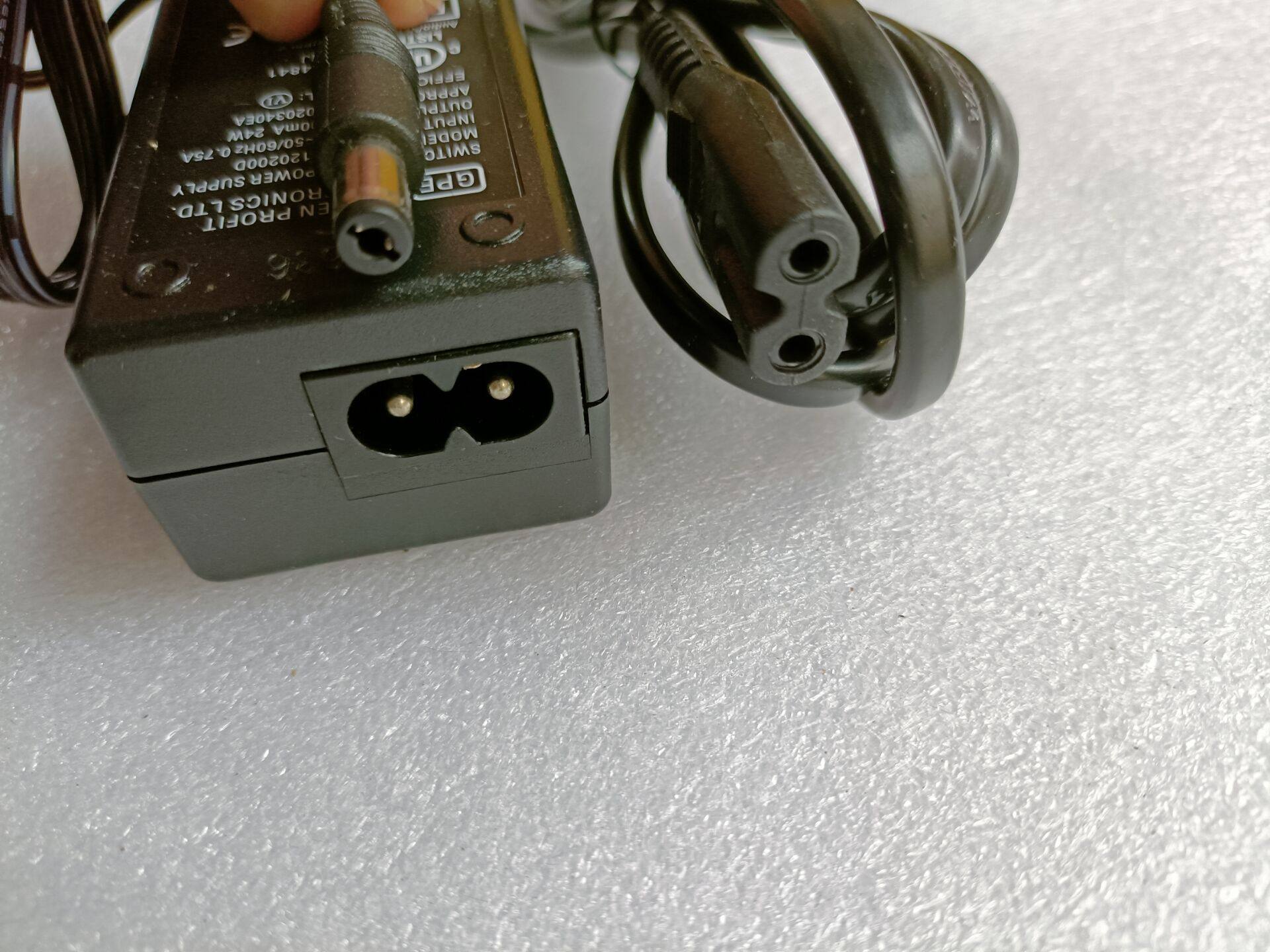 Chargeur Original GYD AM-121000AV 0409C - 12VAC 1A, Connecteur 4.8mm/1.7mm - Occasion Fonctionnel