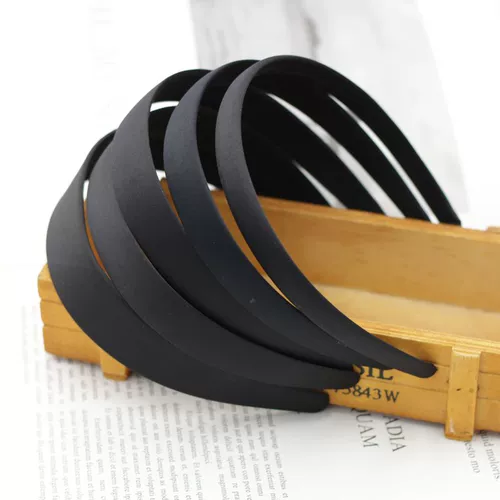 Аксессуар для волос ручной работы, черный ободок, ткань, поделки ручной работы, в корейском стиле, простой и элегантный дизайн, японские и корейские