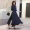 Váy của phụ nữ Pháp Yamamoto retro váy siêu cổ tích trên đầu gối là rất cổ tích Pháp khe áo sơ mi khe - Váy dài
