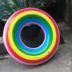 Rainbow INS bơi vòng dày người lớn trẻ em người lớn bơi vòng tròn bơi dễ thương phao cứu sinh trẻ em mới bắt đầu phao bơi chống lật cho bé Cao su nổi