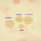 Американская 14K золотая ставка золота сингл/двойная дыра маленькая круглая подвеска подвеска