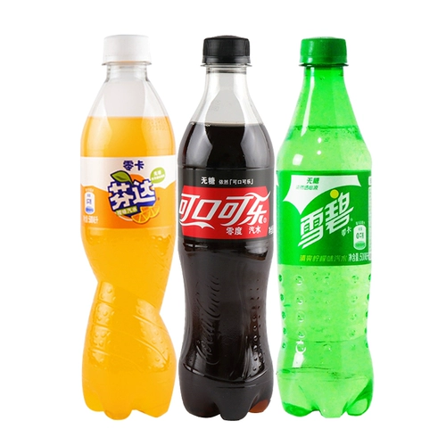 Fenda сахар без напитков карбони для газированной соды Fanta Zero Zero Zero Cola Sprite Zero 12 бутылок из 12 бутылок