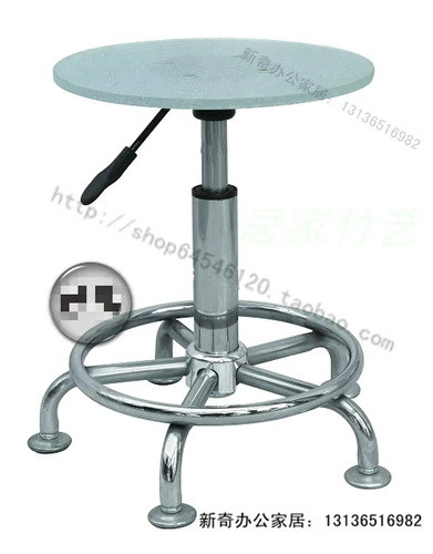 Поднять прозрачный стеклянный акриловый цвет маленький круглый стул Новый модный пластиковый шарнир