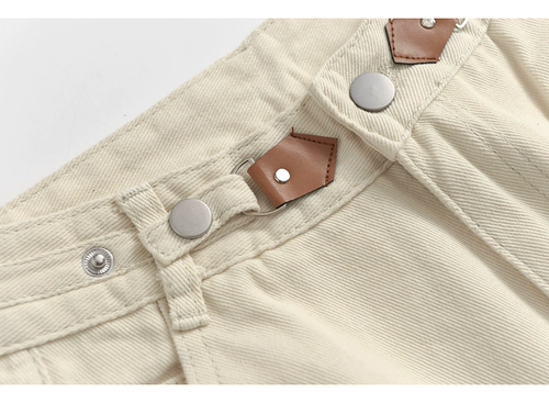 Дизайнерская джинсовая юбка, летние шорты, штаны, тренд сезона, высокая талия, оверсайз, по фигуре, свободный прямой крой