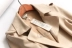 K928 thương hiệu nội địa đơn mùa thu mới màu rắn vành đai mỏng áo khoác da lộn dài tay áo khoác nữ