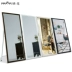 Ruiyi toàn thân gương thay đồ phụ kiện sàn gương treo tường dán mẫu gỗ rắn đơn giản gương đặc biệt - Gương
