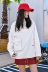 S nhà gốc của phụ nữ mùa thu 2018 mới Châu Âu và Mỹ thể thao trùm đầu áo len Hàn Quốc dài tay áo thể thao phụ nữ đầm nữ Áo len