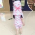 Hàn Quốc ins flamingo trẻ em đồ bơi cô gái dính liền với kem chống nắng bãi biển lướt quần áo bé ấm áp mùa xuân tắm phù hợp với - Áo liền quần
