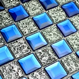 Метковая бриллиантовая хрустальная стеклянная стеклянная мозаичная плитка телевизор Фоновая настенная зеркальная крыльца