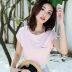 Áo thun cotton trắng nữ tay ngắn cotton cotton 2019 váy hè mới cho nữ Han Fan sinh viên in áo rời - Áo phông áo phông gucci nữ Áo phông